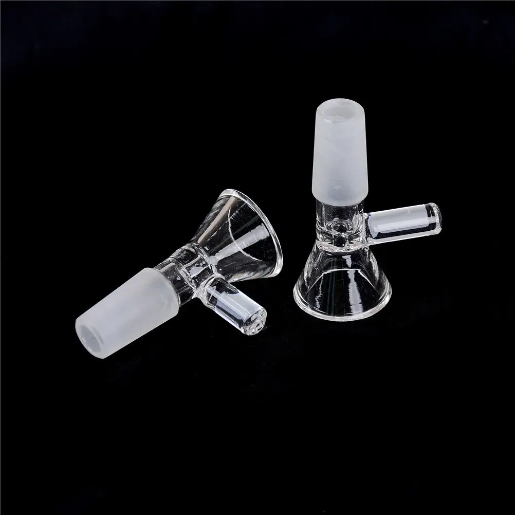 14mm/18mm School Laboratory Glassware Borosilicate Glass Joint Clear Slide Male Glass Bowl w/Handle Funnel Type Bowl Chemistry