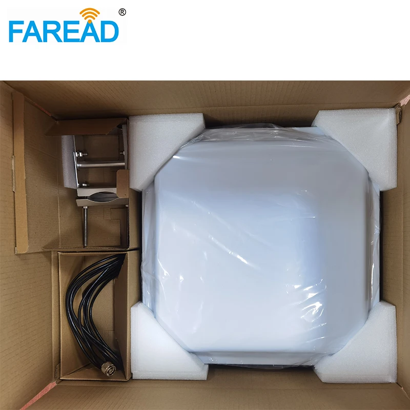 FRD750A 12dbi UHF RFID antenna long range distance 40*40cm R700 compatible passive reader polarization