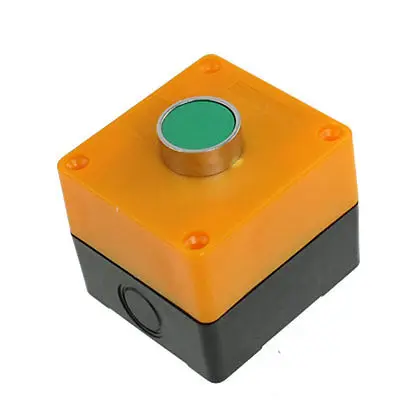 

Green Round Cap 1NO Momentary Flat Push Button Switch AC 400V 10A