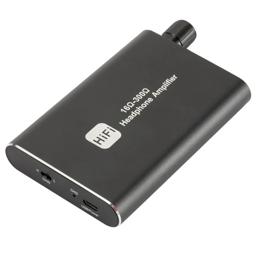 Amplificador de fone de ouvido, amplificador de fone de ouvido portátil HiFi 3,5 mm compatível com telefone, tablet, MP3/4 e computadores