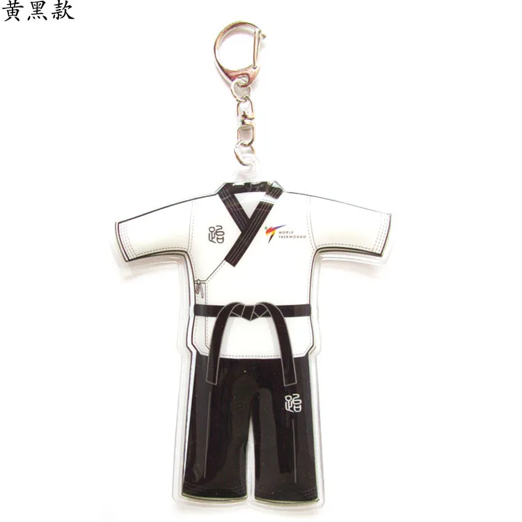 taekwondo keychain Car Keyring Creative Sports Keychains Ornament Pendant for Wallet Handbag Purse Backpack Accessories