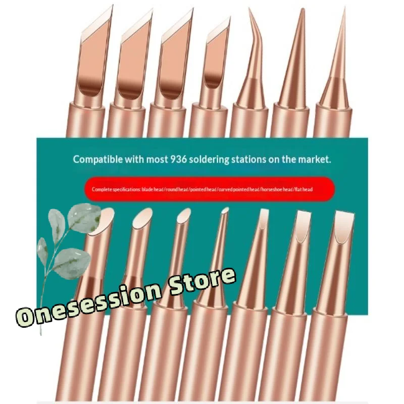 900 Pure Copper Soldering Iron Tip Non-Magnetic Long-Lasting Precision Electronics Repair Tool