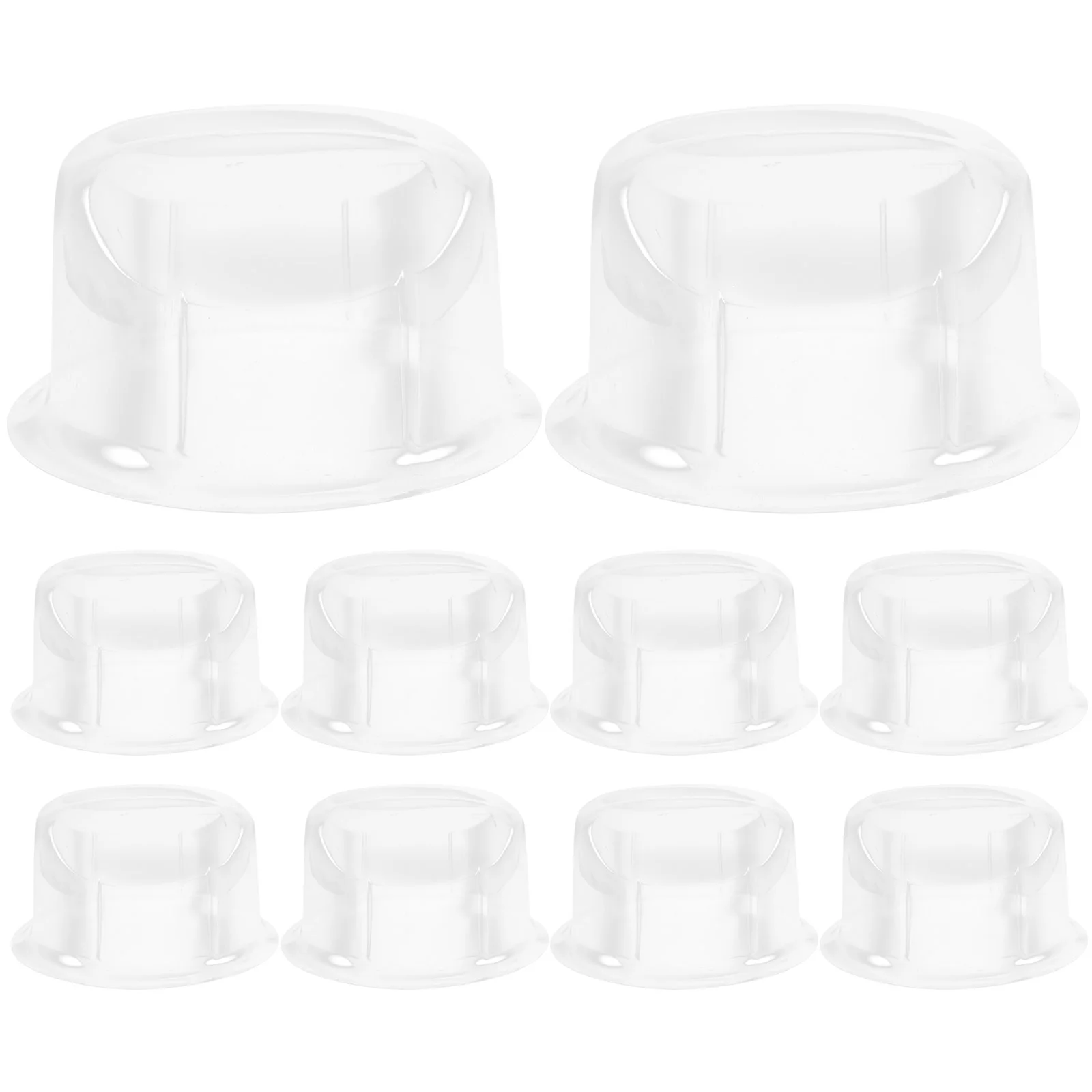 10 Pcs Pvc Plastic Hat Holder Round Head Fisherman Hats Cap Racks For Bucket Caps Shaper Insert Display Lid Stand Inner Support