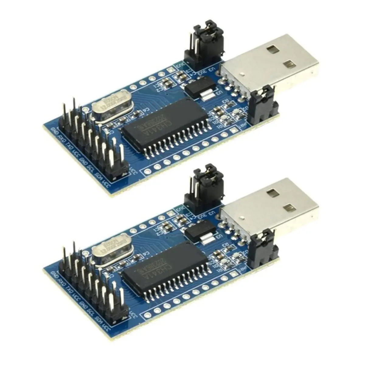 2PCS CH341A Programmer Module USB to UART IIC TTL ISP EPP/ Parallel Port Converter Onboard Operating Indicator