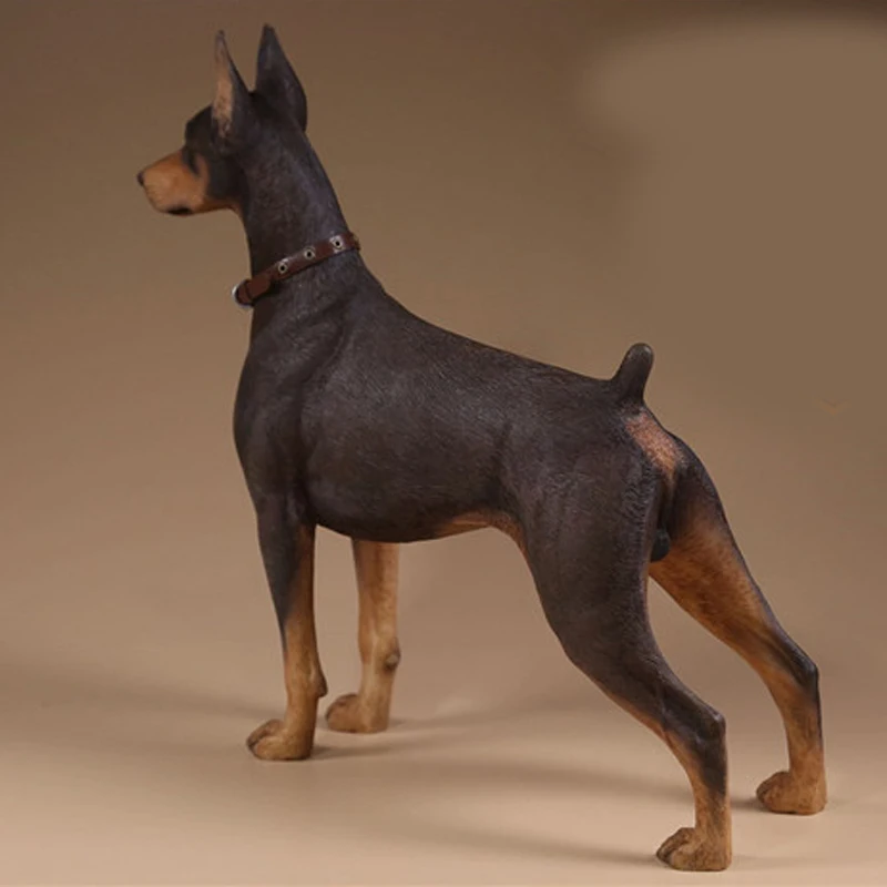 Mnotht 1/6 Schaal Doberman Pinscher Model Collecties Speelgoed Hars Dier Hond Model Voor 12in Action Figure Accessoires Speelgoed