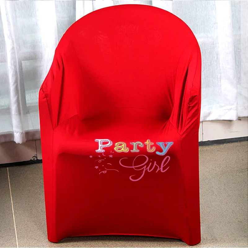 Plastic Lycra Spandex Arm Chair Cover Wedding Chair Covers For Event Party Hotel Decoration