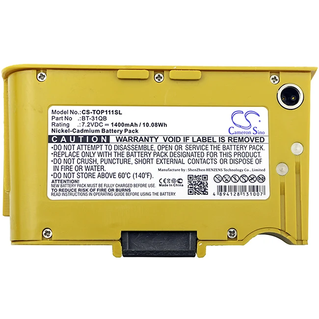 Cameron Sino 1400mAh Battery For Topcon 111C  101C  DL-100  DL-101C  DL-102C  Auto Level 101C  Auto Level 111C  BT-31Q  BT-31QB