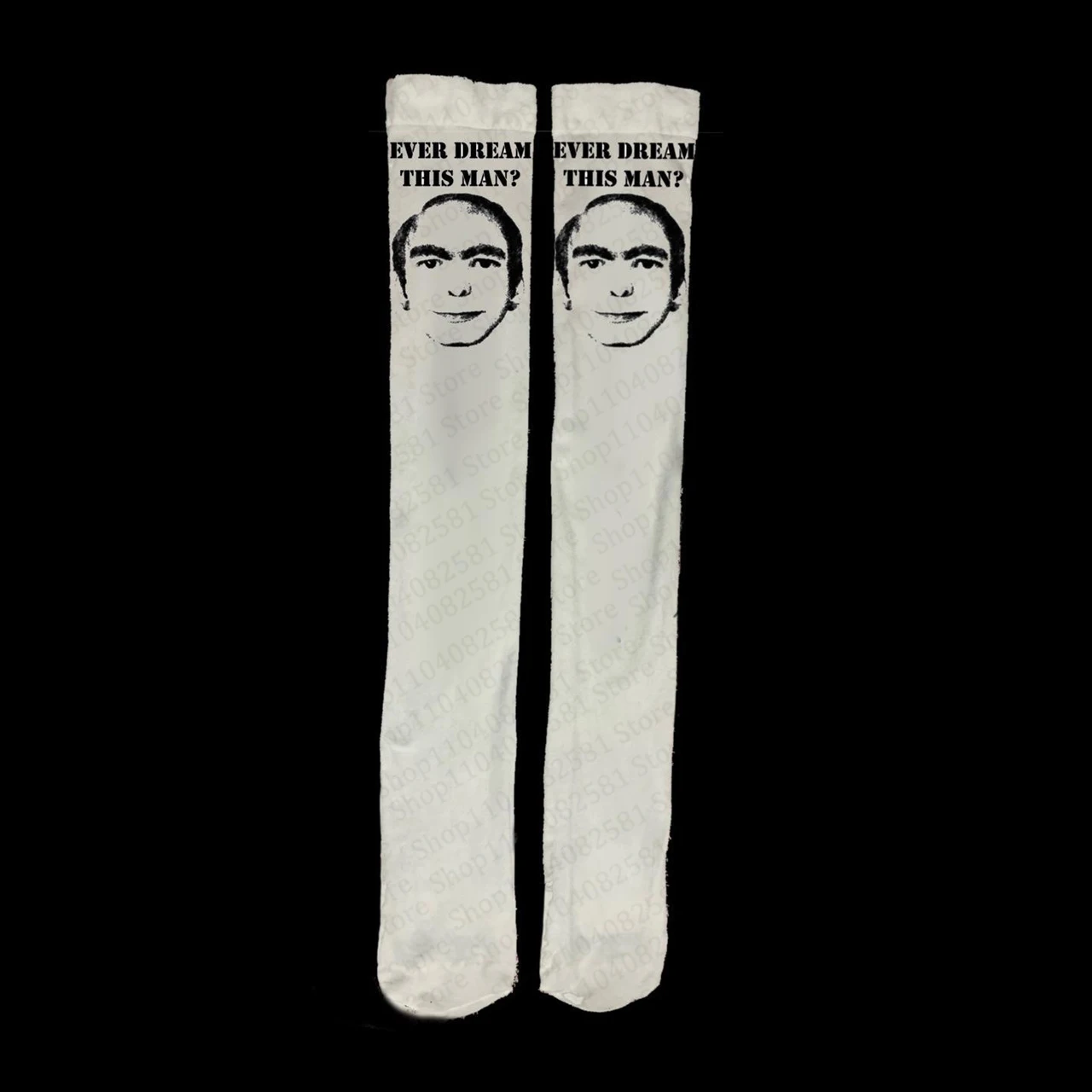 2000s Y2K cosplay cute long socks fashionable streetwear Y2K style retro Harajuku white character printed long socks Emo punk