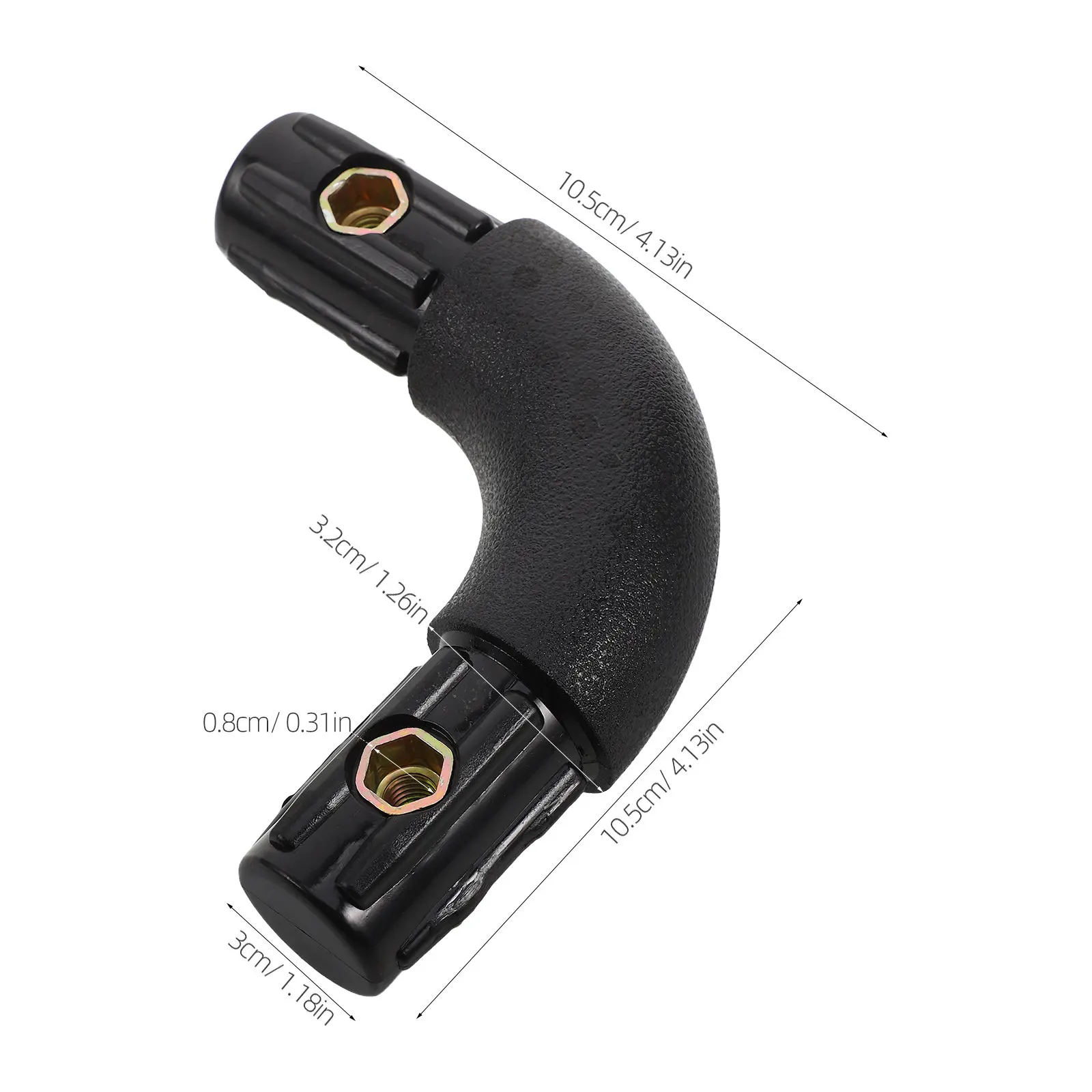 4Pcs Furniture Elbow Connector Plastic Bed Slat Frame Corner Tube Connector DIY Assembly Repair Bed Frame Support Hardware
