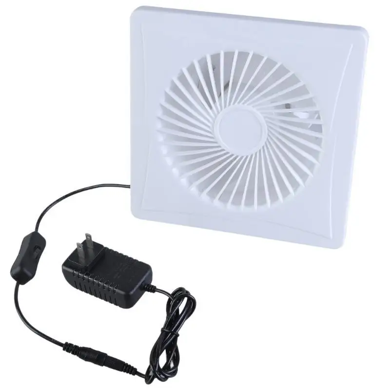 652f 4/6/8inch/205mm 12V حمام مستخرج من مروحة التهوية مروحة مروحة مروحة التهوية