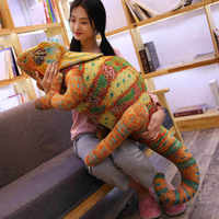 1pc 40-110cm Huge Size Real Like Lizard & Chameleon Plush Toys Children Creative Simulation Animal Reptile Stuffed Pillow Gifts