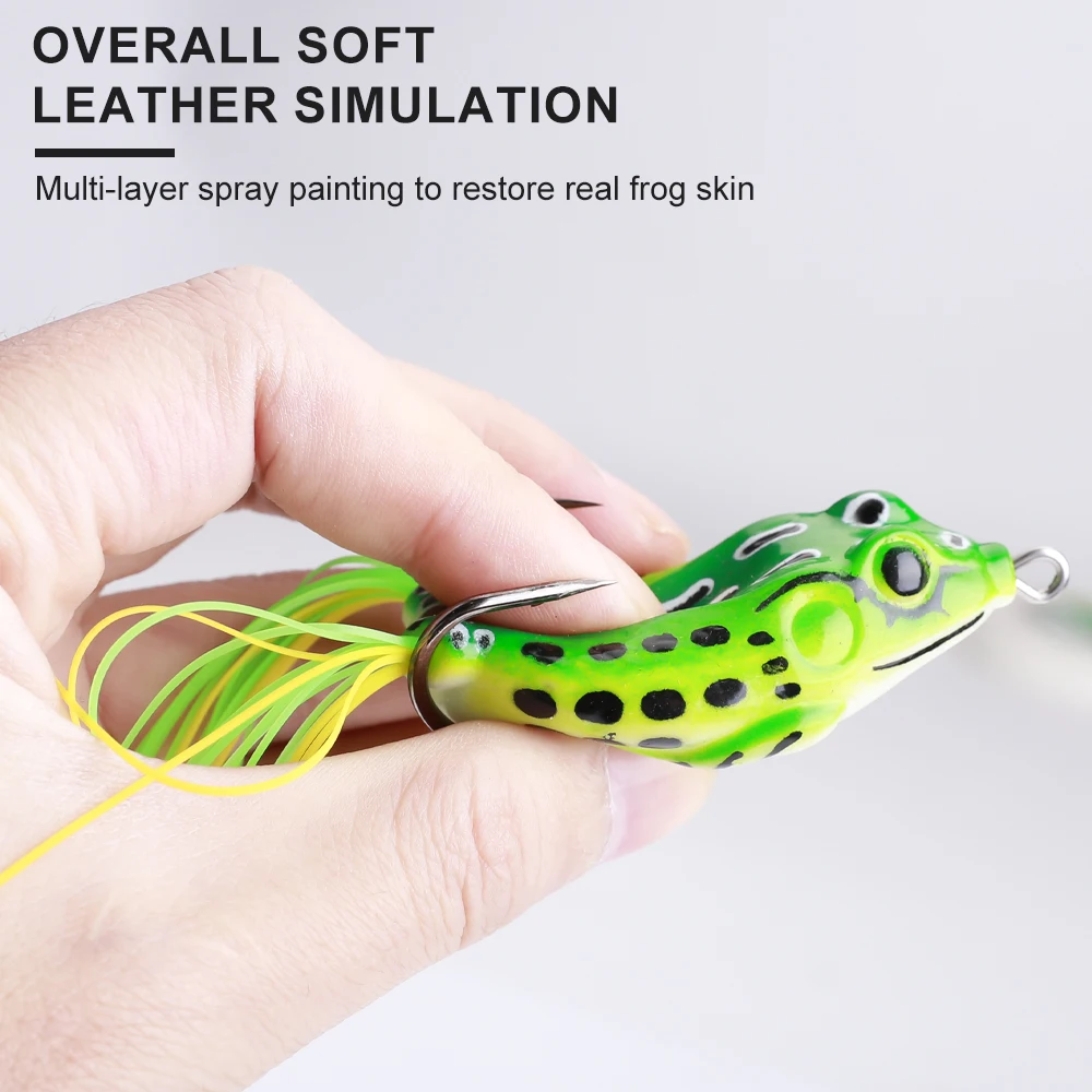 FTK Frog Crank Bait señuelo lubina rana para agua dulce - imagen 5