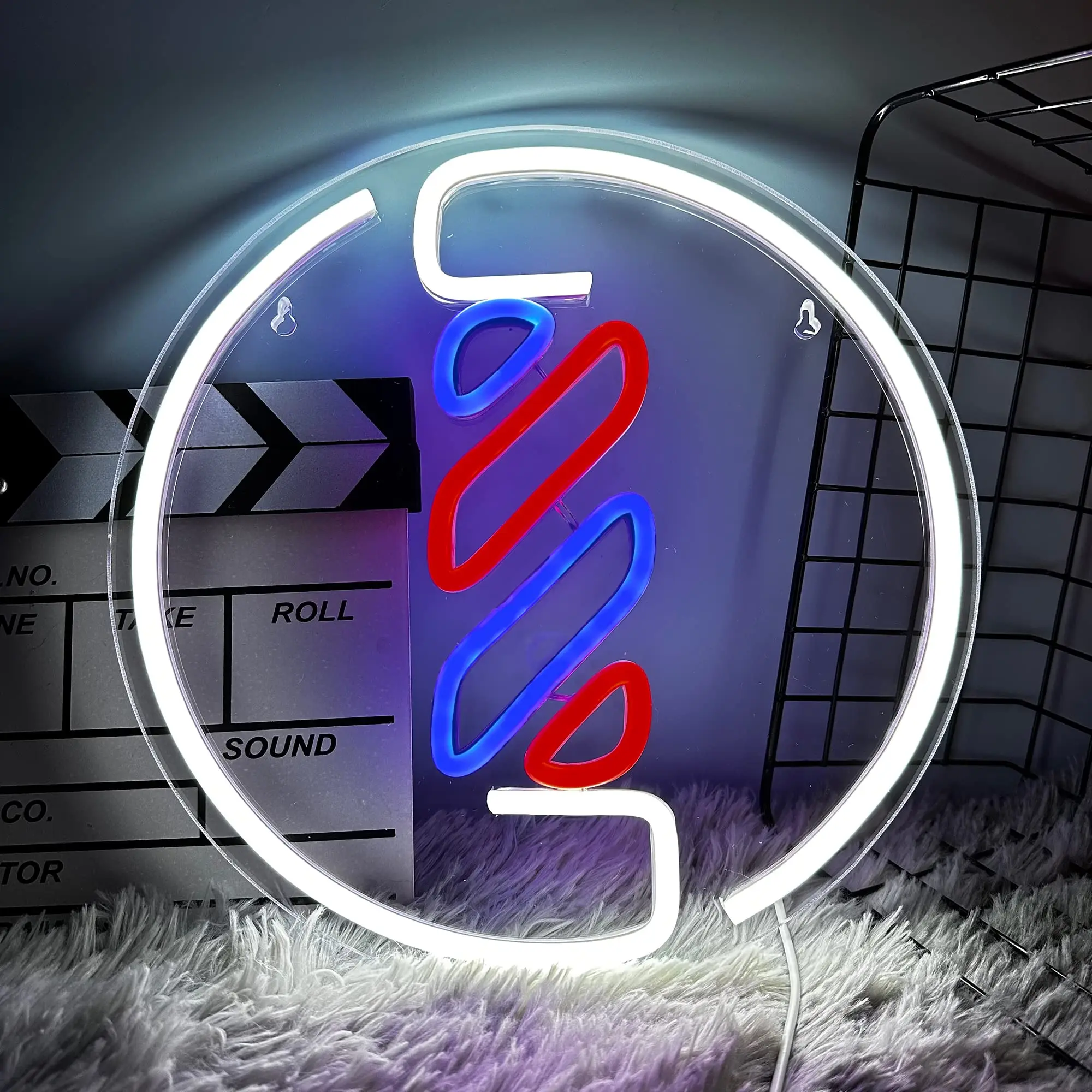 

Barber Shop Neon Glow Sign Dimmable LED Neon Sign for Barber Shop Hair Salon Studio Decoration Store Opening Gift