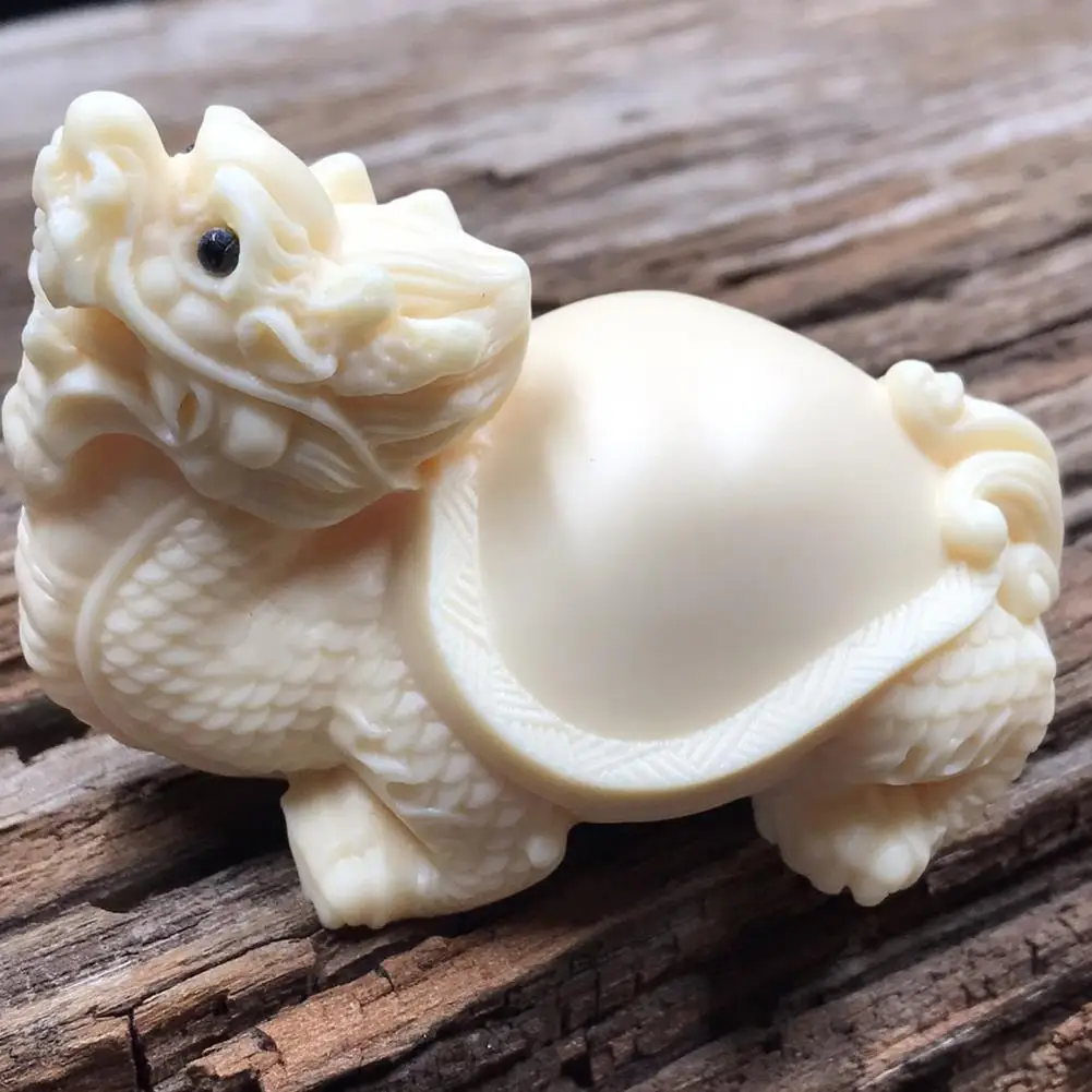 Handmade Tea Ceremony Decor Handmade Lucky Dragon Tortoise Tea Pet Statue for Office Room Decor Kung Fu Tea for Lovers for Home