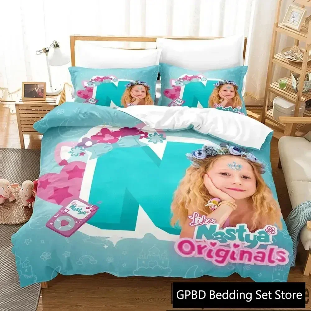 

Luxury New 3D Print Like Nastya Comfortable Duvet Quilt Cover Pillowcase Bedding Set Children Bedroom Decoration Home Textile