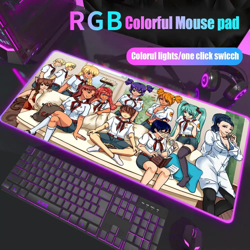 

Everlasting Summer Mouse Pad Gamer Rgb Desk Mat Back Light Led Mousepad Setup Gaming Accessories Deskmat Big Mousepad Backlight