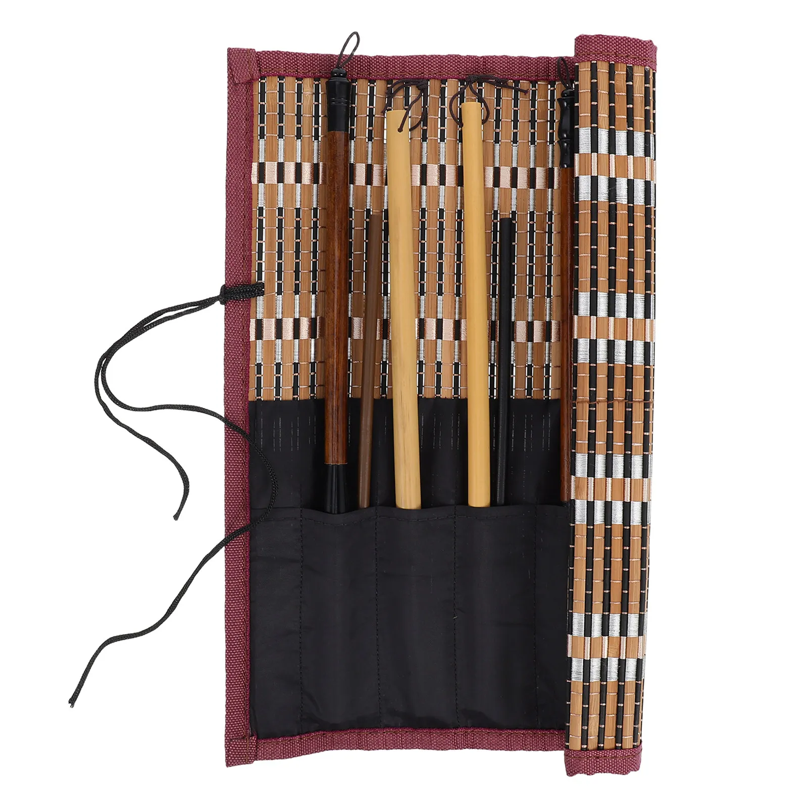 10Pcs Chinese Calligraphy Brush Pen Set Versatile Sizes Shapes for Beginners Watercolor Ink Painting Writing Brush Set Cultural