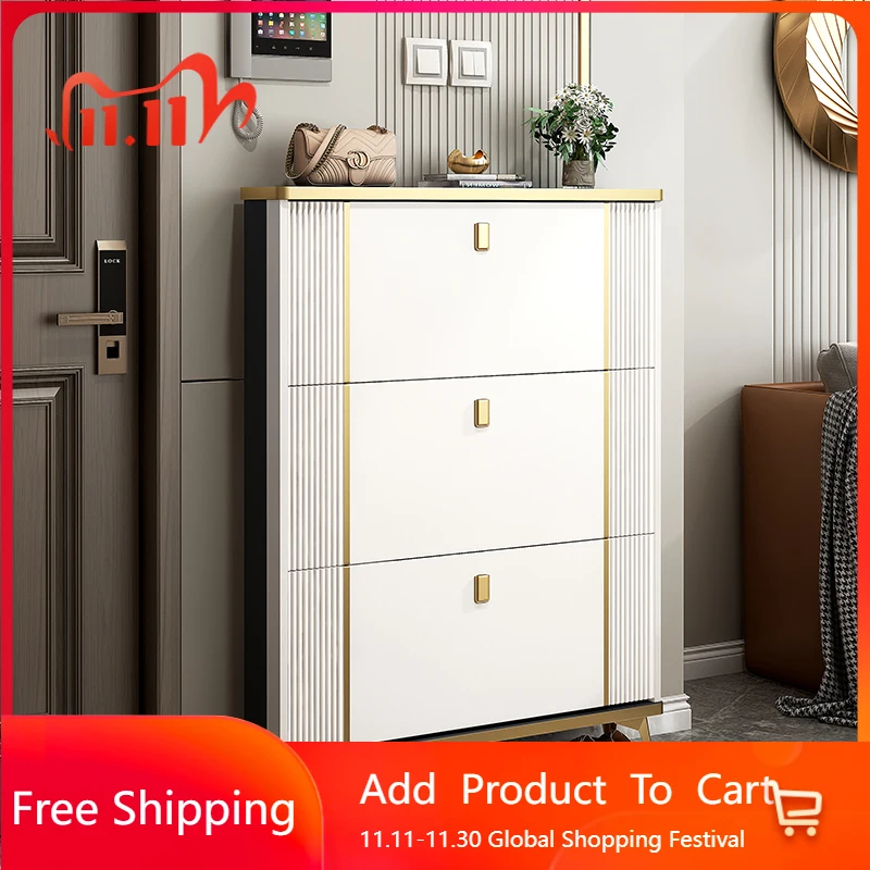 

Living Room Show Shoe Shelf Designer Italian Minimalist Entrance Shoe Cabinet Hall Hallway Modern Muebles Entrance Furniture