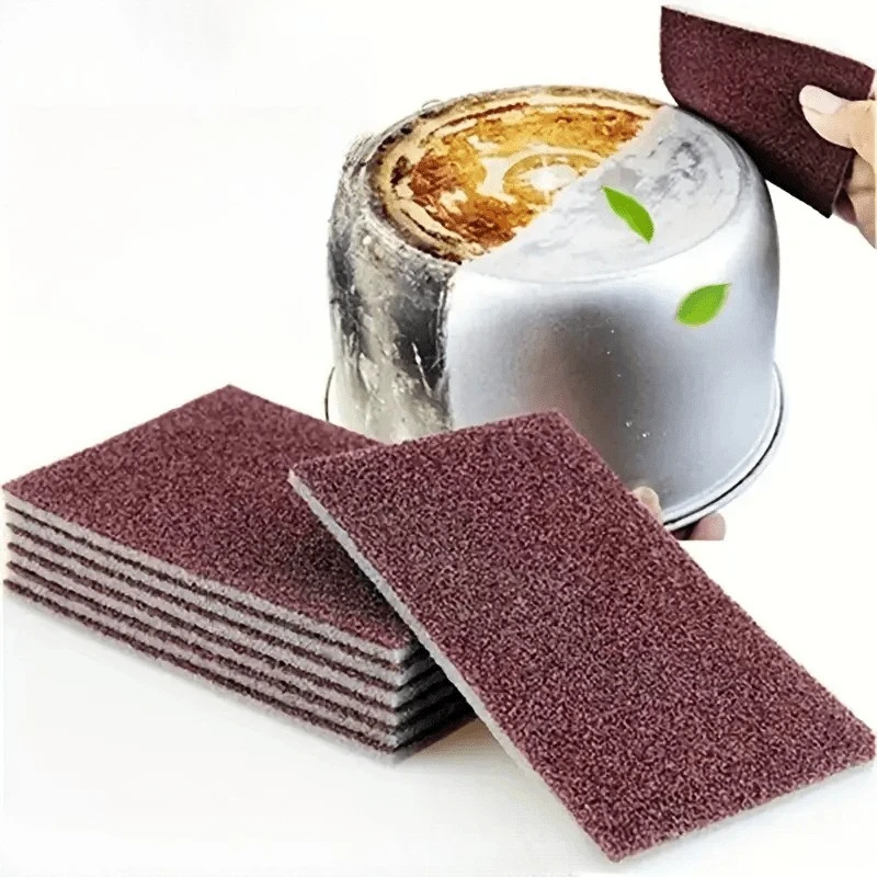 3One Pack 3.54 X 2.36 Inch Nano-Carbonized-Silicon Diamond Sponge Scrubbing Pad, Heavy-duty Abrasive Cleaning Sponge, Used for C