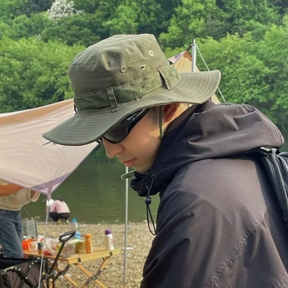 Men Garden Fishing Sun Hat Bucket Hat Hiking Cap Neck Flap Cover