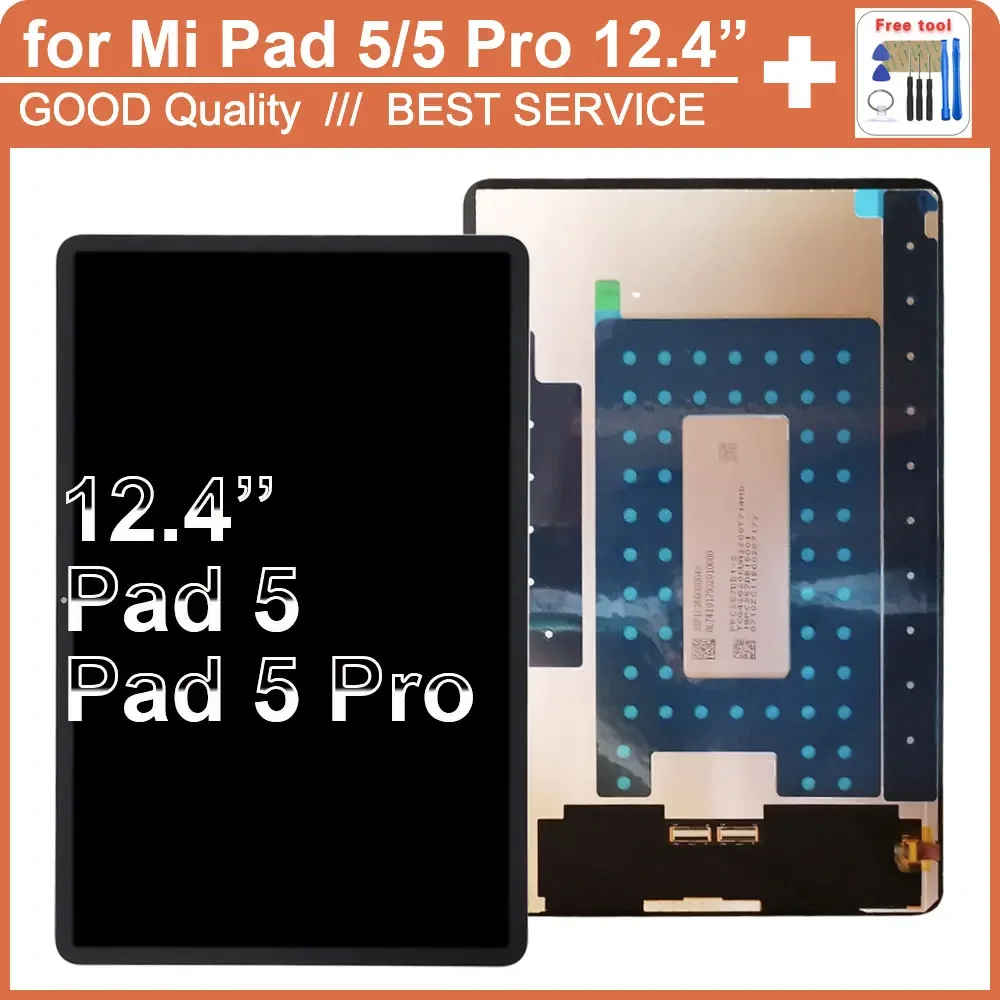 12.4'' New Tested LCD for Xiaomi Mi Pad 5 Mi Pad 5 Pro LCD Display Touch Screen Replacement Assembly Mi Pad 5 Pro 22081281AC LCD