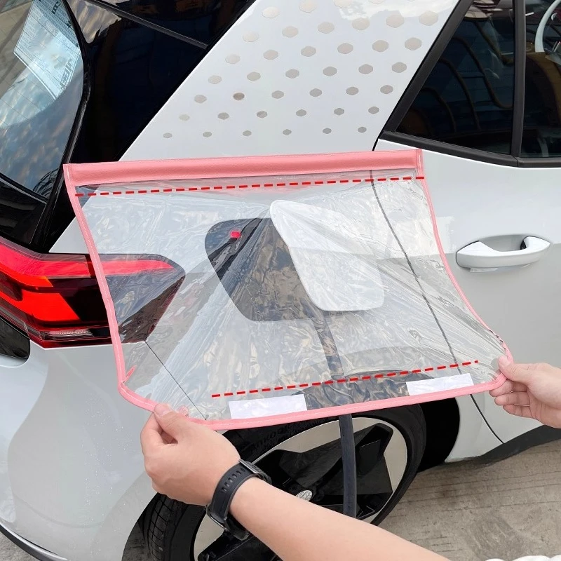 

Защитный чехол для зарядного порта автомобиля, водонепроницаемый магнитный чехол для зарядки электромобилей, специальный аксессуар для Volkswagen ID.3 ID.4