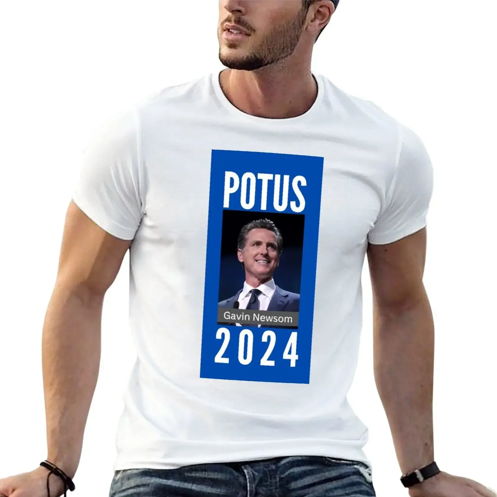 New Gavin Newsom for POTUS in 2024 T-Shirt custom t shirts design your own t shirt man t shirts for men pack