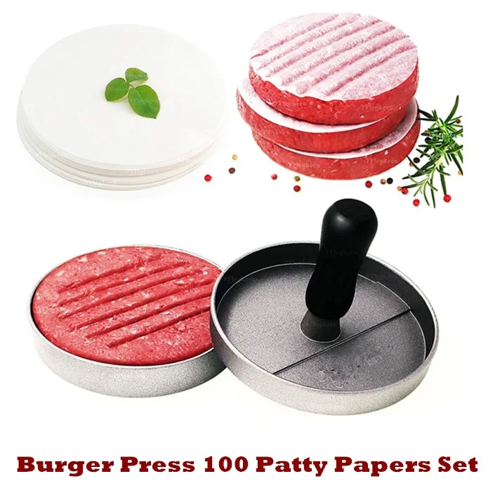 

Форма для бургеров из нержавеющей стали 304, пресс для гамбургеров, приспособление для приготовления барбекю, инструмент для домашней кухни, форма для выпечки своими руками