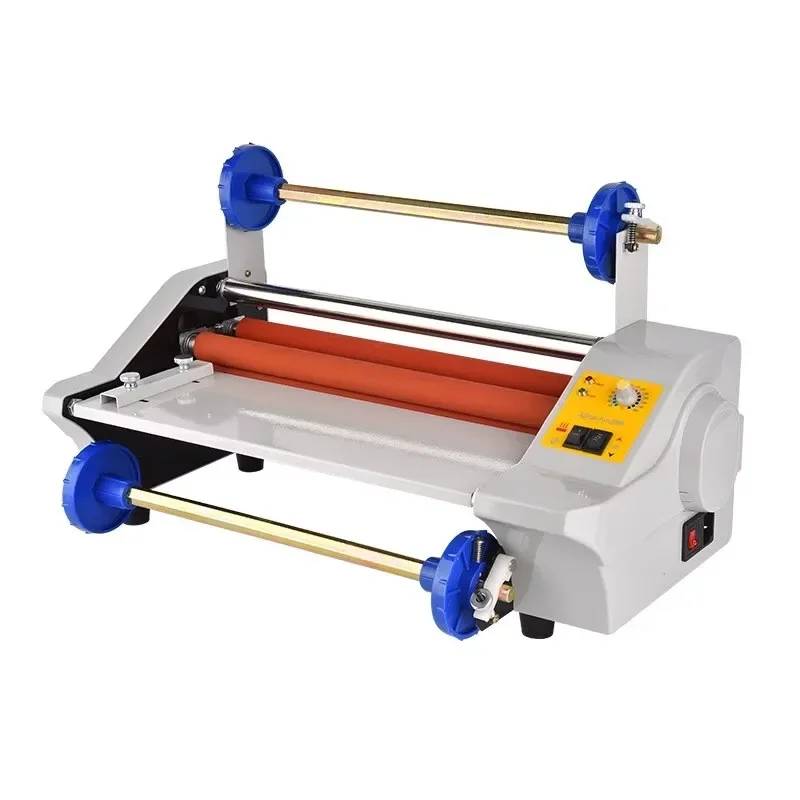 450mm Digital Hot/Cold Roll Laminator Machine Multifunctional Photo Album Badge Plastic Coating Machine for Home Use