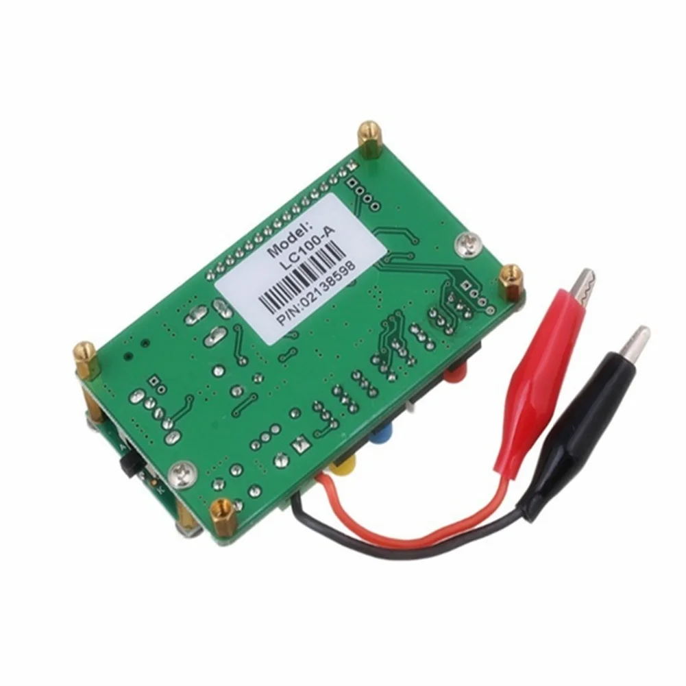 For LC100A Digital LC Meter Tester for Inductance Capacitance Measurement 1pF 100mF 1uH 100H Wide Range with LCD Display