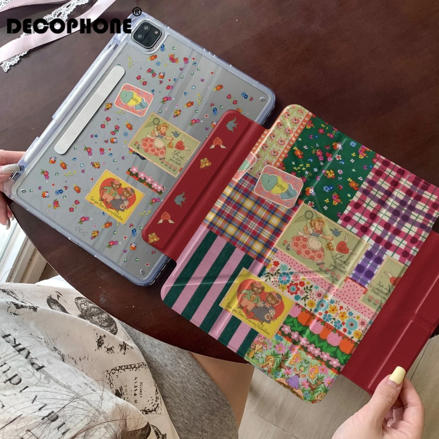 stars& Cartoon Characters Y-fold case For iPad 10th 11th Gen 7/8/9 10.2''/Air 4 5 6 7 11in/ 9.7 Pro11Mini 6 7 12.9