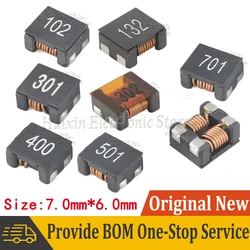 5Pcs SMD Common Mode Filter 300 500 700 1000 3000 ohm 4A 5A 15A High Current Common Mode Choke Coil Chip induttore ACM7060 7 x6mm