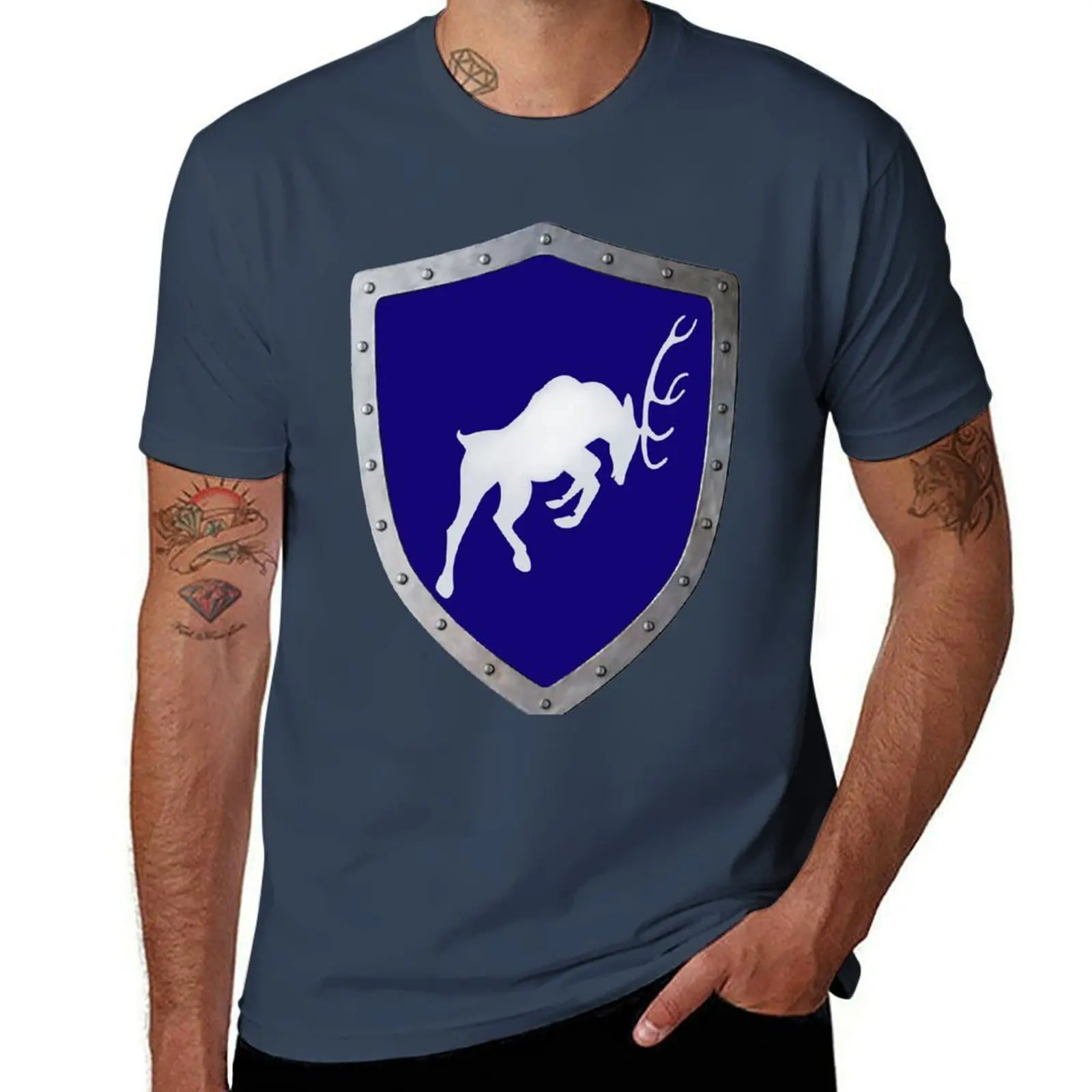 

The Charging Buck T-Shirt Christmas Casual Short Sleeve Top
