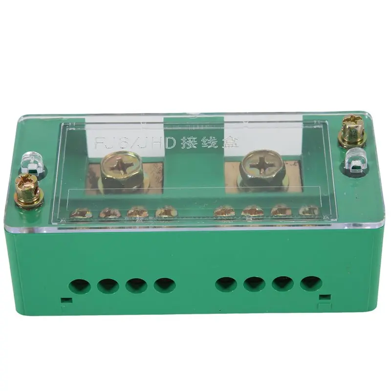 A01F-Single Phase Replacement 2-In 8 Outgoing Terminal Box Household Distribution Box Junction Box Terminal Block 220 V(8 Out)