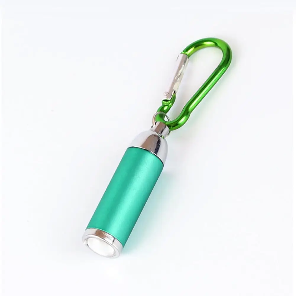 Led Zoom Mini Flashlight Telescopic Strong Light Torch With Keychain Pendant Creative Mountaineering Buckle Gift Drop shipping