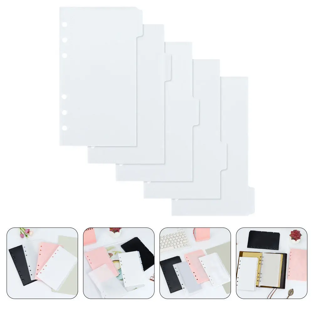 

1Set Pocket Binder Refill Thick Reusable Pouches for 6-Ring Binder Budget Money Management Office Supplies Notebook Folder