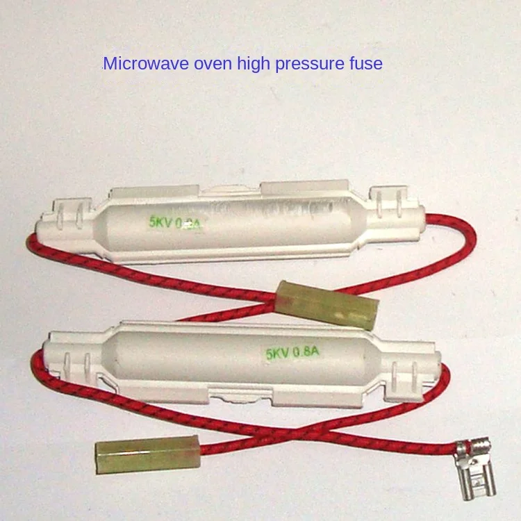 Suitable for Galanz/Meide/Shell High Voltage Fuse Tube Assembly with Wire 0.7 0.8 0.9A Microwave Oven Accessories