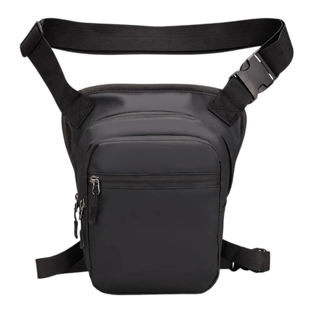 

Large Capacity Cycling Drop Leg Bag Zipper Adjustable Multi-Function Fanny Pack PU Leather Breathable Travel Chest Bag Fitness