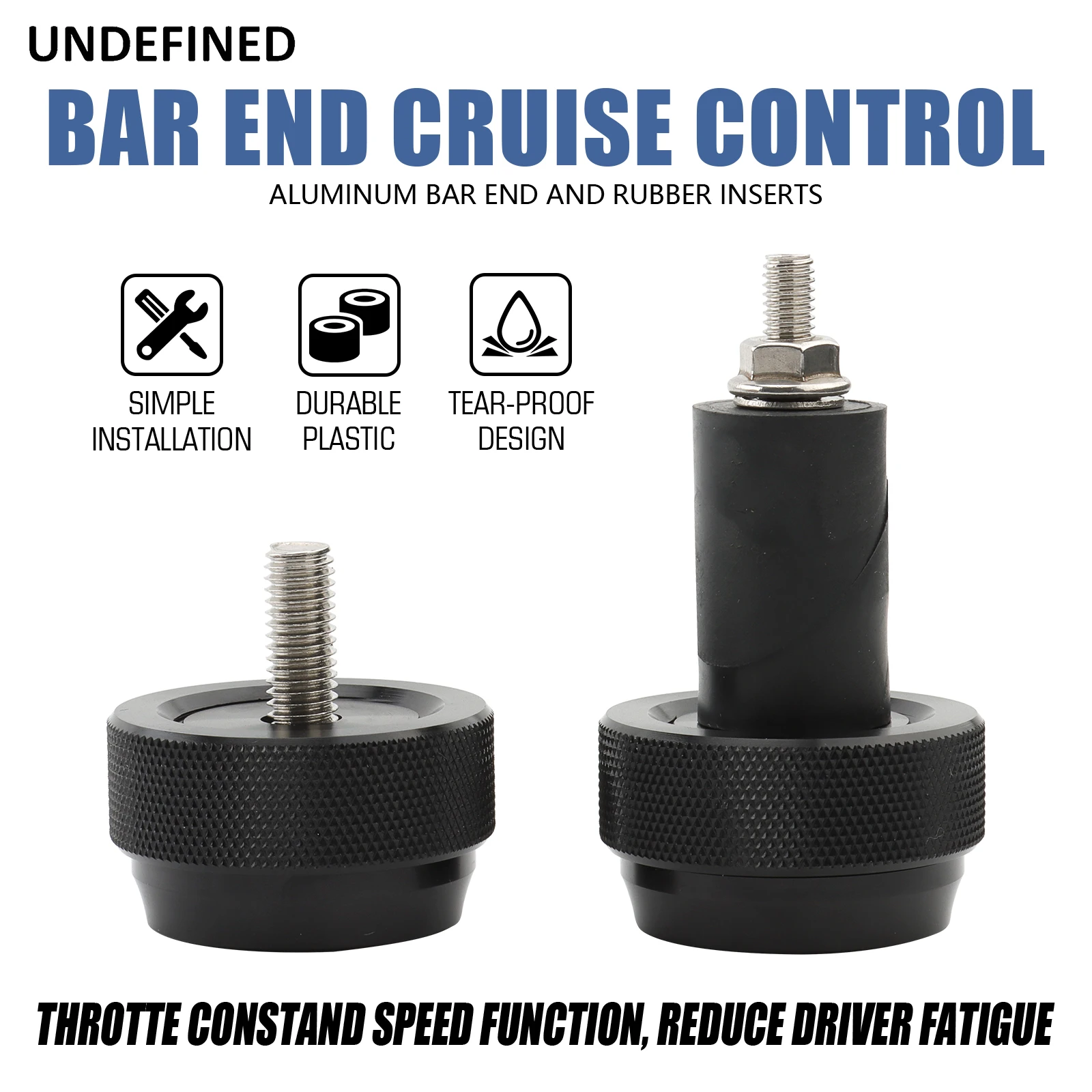 1'' Handle Bar Universal Motorcycle Cruise Control Handlebar End Weight Throttle Speed Control For Honda Kawasaki Suzuki Yamaha