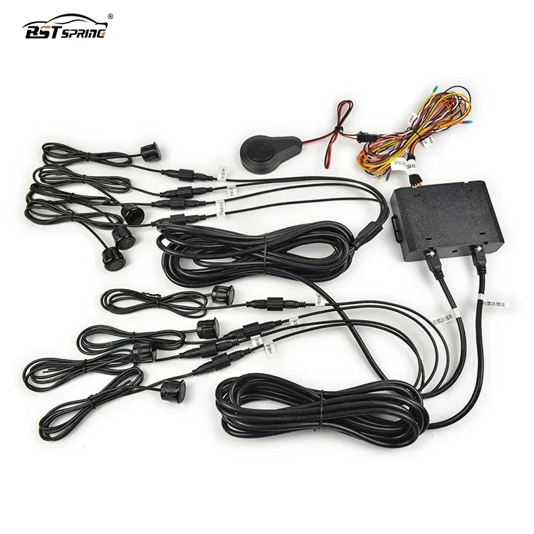 8 Sensors Dual Front Back Rear Visual Video Parking Sensor Backup Radar blind Probe Parktronic System Kit Car Radar