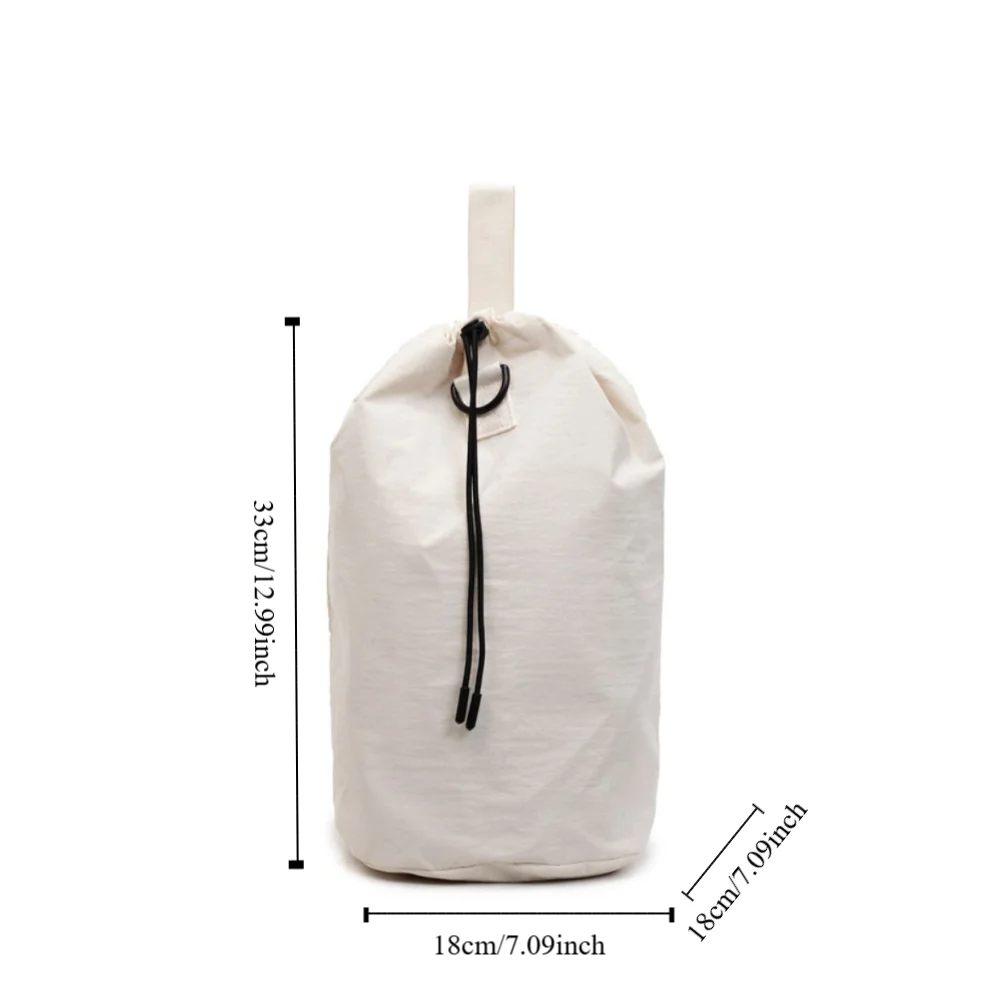 Large Capacity Sport Racket Storage Backpack Lightweight Nylon Fitness Shoulder Bag Badminton Tennis Drawstring Fitness Bag