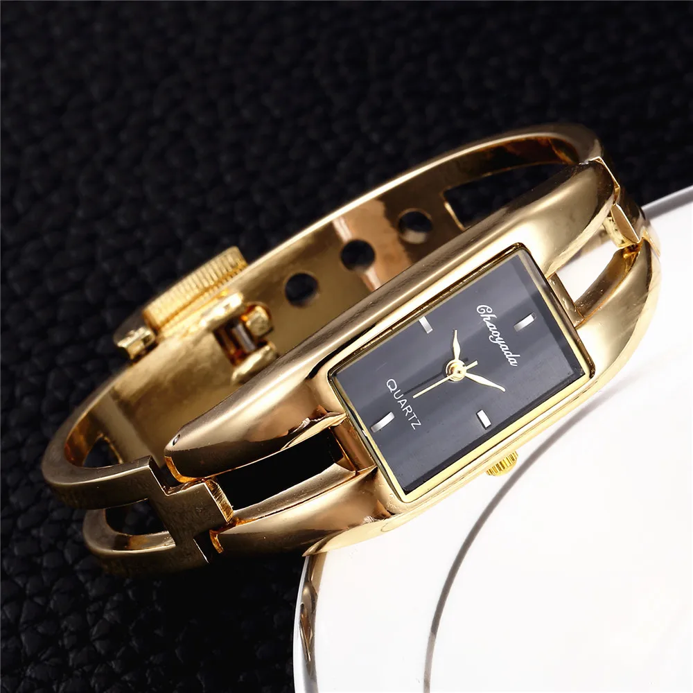 Luxury Brand Gold Women Bracelet Stainless Steel Analog Quartz Wrist Watches Fashion Elegant Ladies Bangle Watches Reloj Mujer