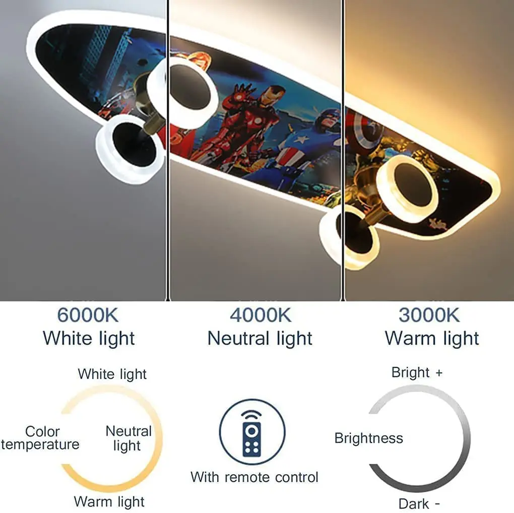 Imagem -05 - Levou Luz de Teto com um Aplicativo Rgb Regulável Design Moderno Que é Bom para o Quarto de Uma Criança ou Sala de Estar