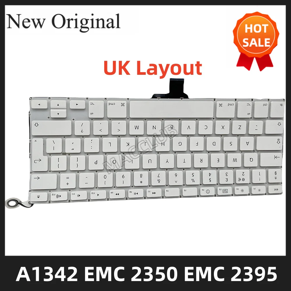 

Клавиатура A1342 Великобритания Европа для Macbook 13 ''A1342 EMC 2350 2395 клавиатура