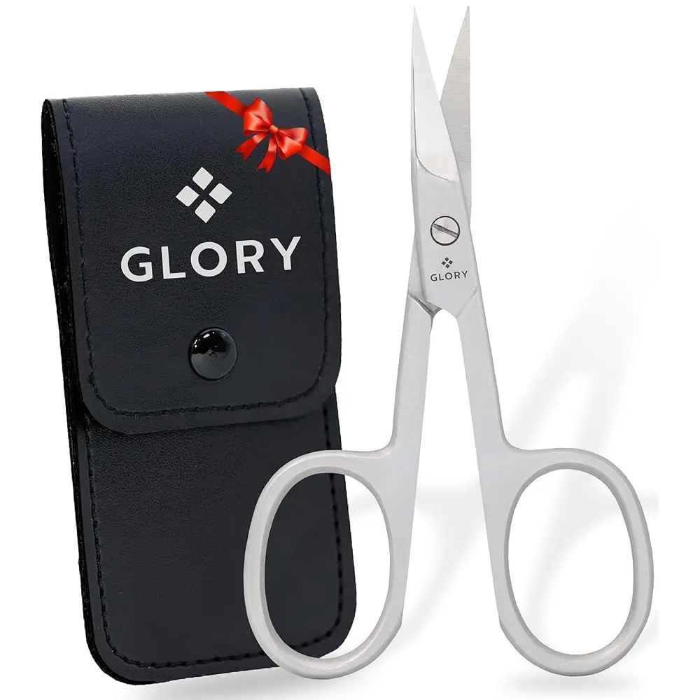 

Professional Curved 3.5 Inch Nail Scissors, Premium Stainless Steel Manicure & Pedicure Scissors for Fingernails & Toenails,