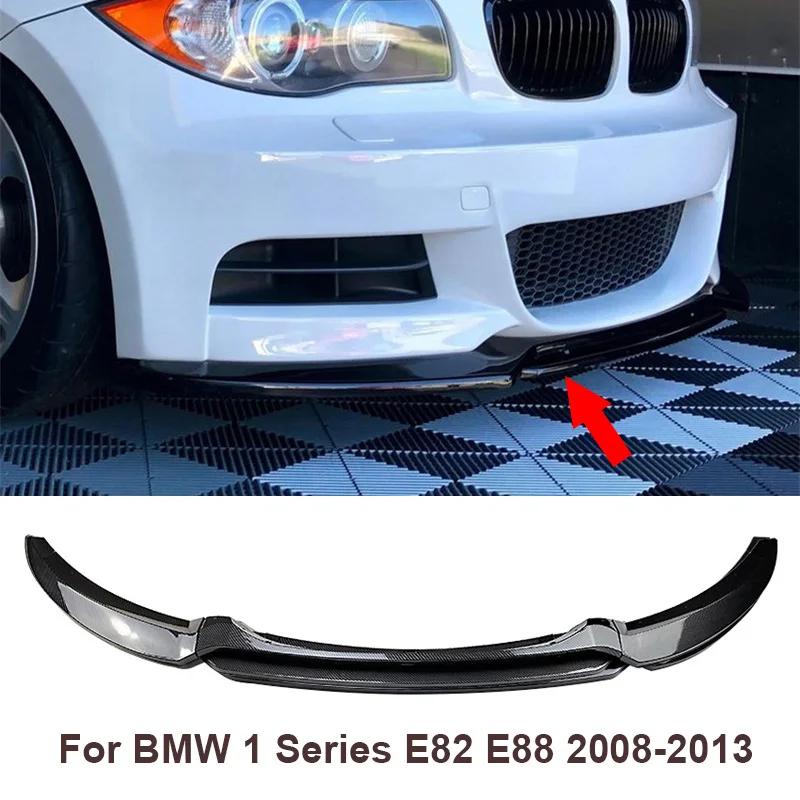 

Glossy black Front Lower Chin Bumper Spoiler Diffuser Lip For BMW 1 Series E82 E88 2008-2013 Front Lower Splitter Guard Body Kit