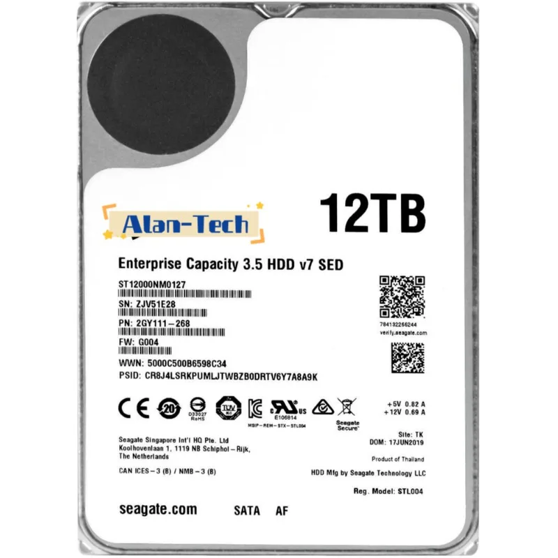 ST12000NM0127 for Sea-gate Enterprise level SSD EXOS X16 7200 12TB ENTERPRISE 256MB 3.5