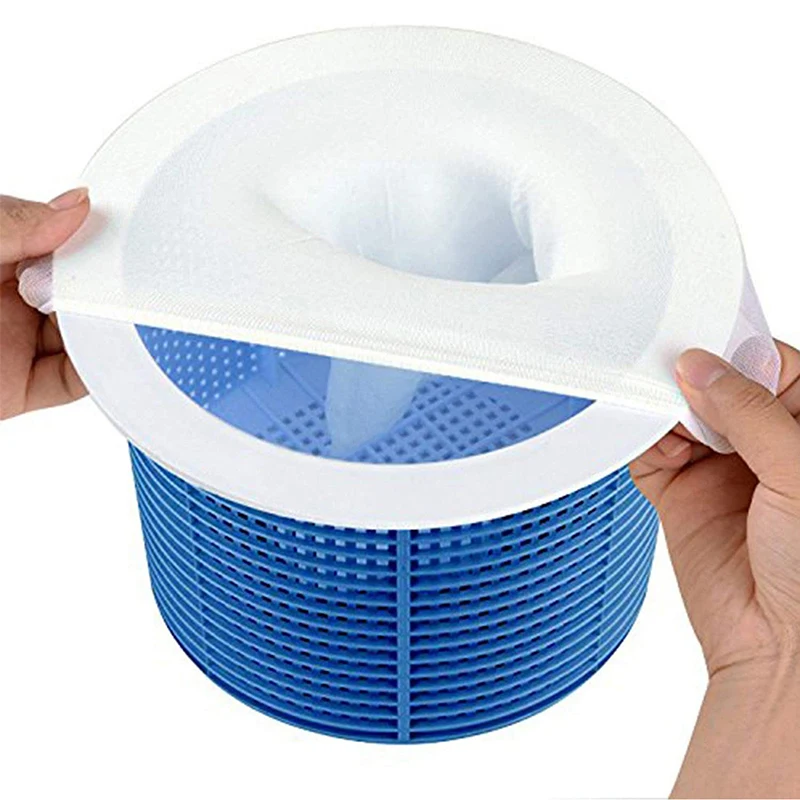 5 pçs piscina skimmer meias net savers malha de náilon design para detritos folhas cestas skimmer filtros net piscina acessórios