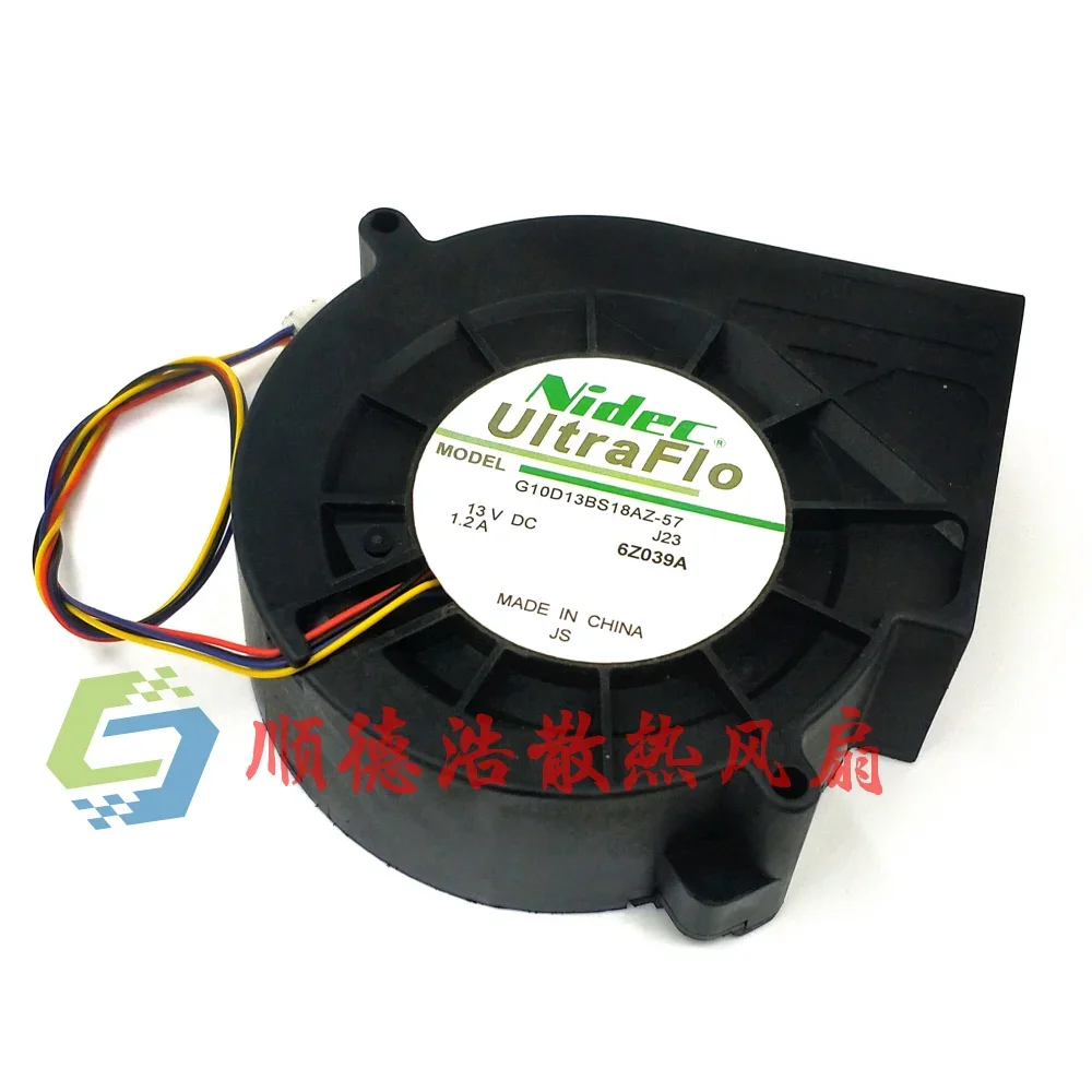 Nidec G10D13BS18AZ-57 DC 13V 1.2A 97x97x33mm 4-Wire Server Cooling Fan