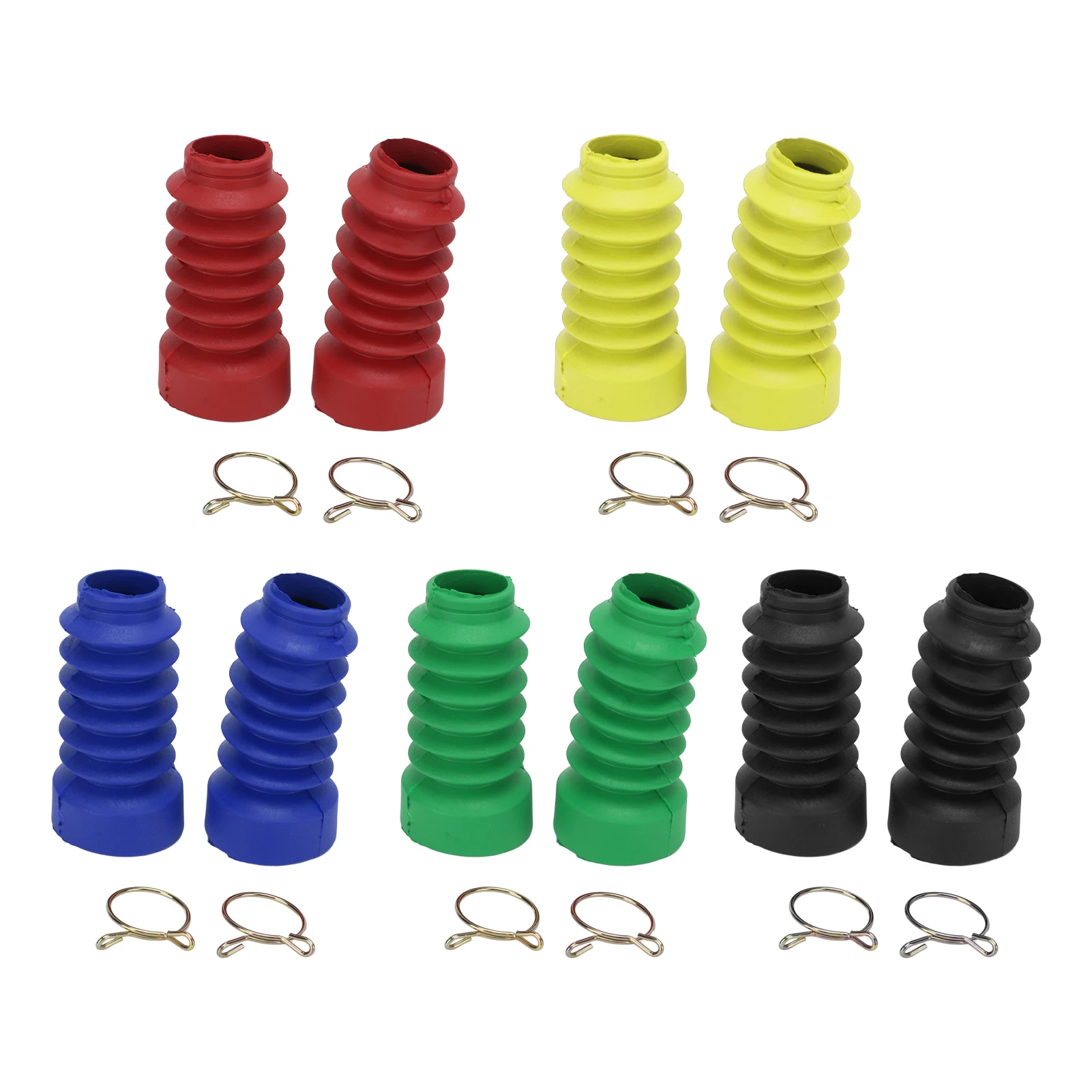 2PCS Motorcycle Front Shock Absorber Dust Cover Rubber Replacement for DIO 18/27/28/34/35 Front Fork Gaiter Shock Absorber Boot